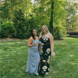 Black floral dress - perfect for wedding!